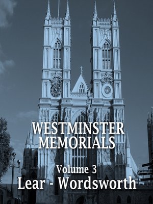 cover image of Westminster Memorials, Volume 3